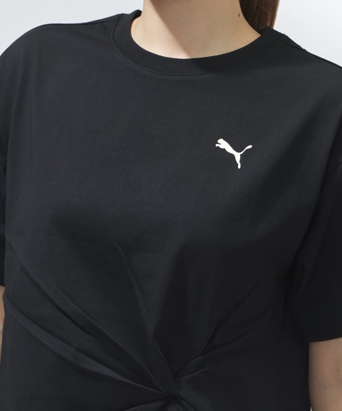 PUMA(プーマ)の「プーマ PUMA ESS ELEVATED クール フロント ノット Tシャツ(Tシャツ/カットソー・レディース・ホワイト/ブラック・L/M)」の7枚目の写真