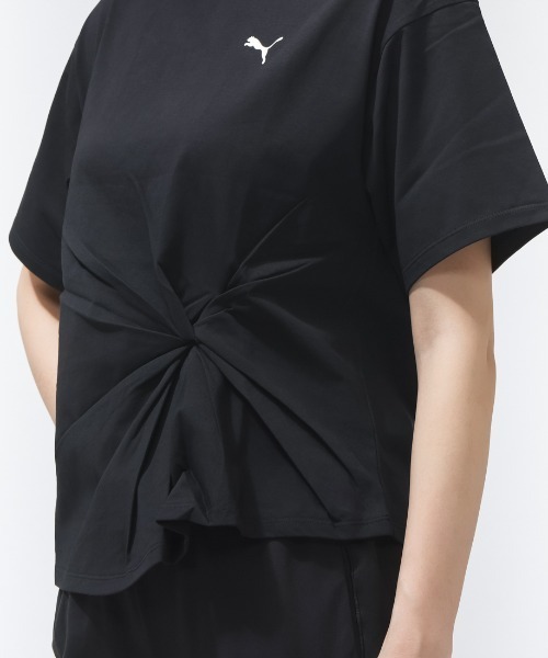 PUMA(プーマ)の「プーマ PUMA ESS ELEVATED クール フロント ノット Tシャツ(Tシャツ/カットソー・レディース・ホワイト/ブラック・L/M)」の9枚目の写真