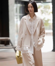 LEPSIM | 《オフィスライン》Wテーラーオーバージャケット　637918(テーラードジャケット)