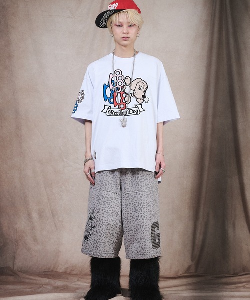 GALFY（ガルフィー）の「【GALFY/ガルフィー】メリケンHERTS Tee（Tシャツ/カットソー・メンズ・ホワイト/ターコイズブルー/ブラック・M/L/XL）」の5枚目の写真