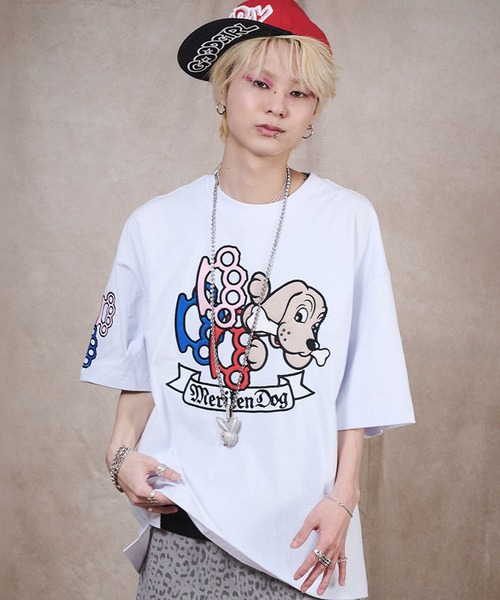 GALFY（ガルフィー）の「【GALFY/ガルフィー】メリケンHERTS Tee（Tシャツ/カットソー・メンズ・ホワイト/ターコイズブルー/ブラック・M/L/XL）」の4枚目の写真