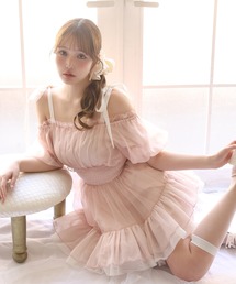 one after another NICE CLAUP（ワンアフターアナザーナイスクラップ）の「ティアードミニチュニック/半袖バージョン（ワンピース）」