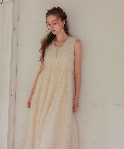 Dorry Doll(ドリードール)の「フリルチュールドレス(ドレス・レディース・ブラック/ホワイト系その他/グレー・M)」の5枚目の写真