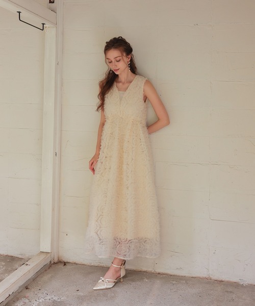 Dorry Doll(ドリードール)の「フリルチュールドレス(ドレス・レディース・ブラック/ホワイト系その他/グレー・M)」の6枚目の写真