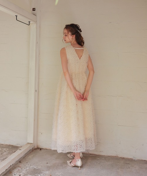 Dorry Doll(ドリードール)の「フリルチュールドレス(ドレス・レディース・ブラック/ホワイト系その他/グレー・M)」の7枚目の写真