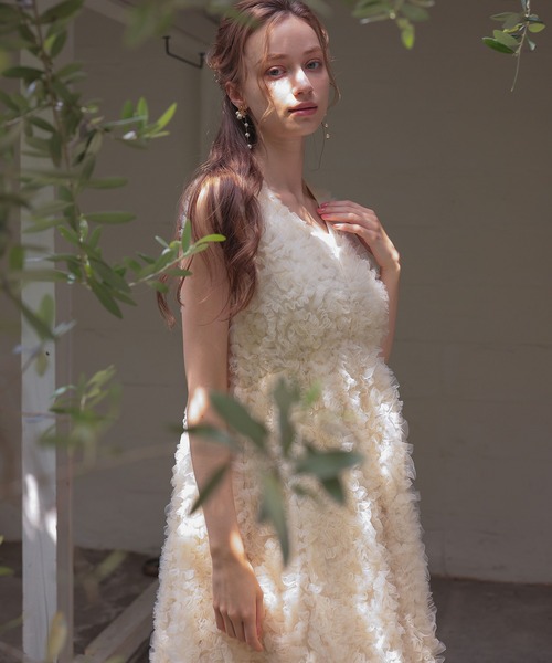 Dorry Doll(ドリードール)の「フリルチュールドレス(ドレス・レディース・ブラック/ホワイト系その他/グレー・M)」の8枚目の写真