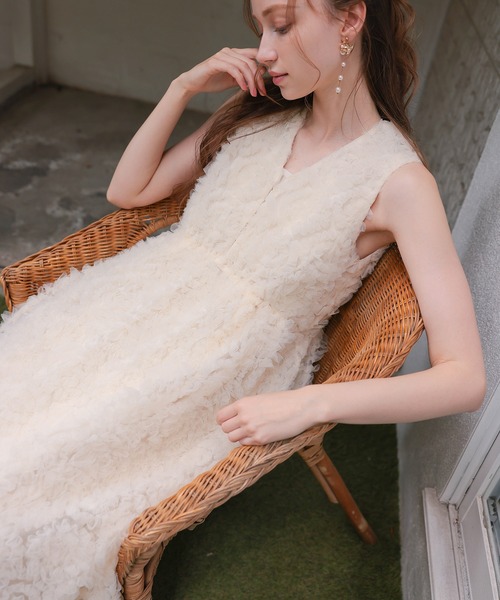 Dorry Doll(ドリードール)の「フリルチュールドレス(ドレス・レディース・ブラック/ホワイト系その他/グレー・M)」の14枚目の写真