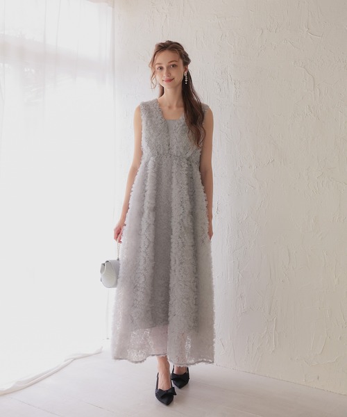 Dorry Doll(ドリードール)の「フリルチュールドレス(ドレス・レディース・ブラック/ホワイト系その他/グレー・M)」の17枚目の写真