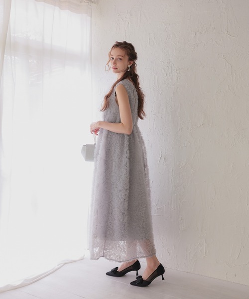 Dorry Doll(ドリードール)の「フリルチュールドレス(ドレス・レディース・ブラック/ホワイト系その他/グレー・M)」の18枚目の写真