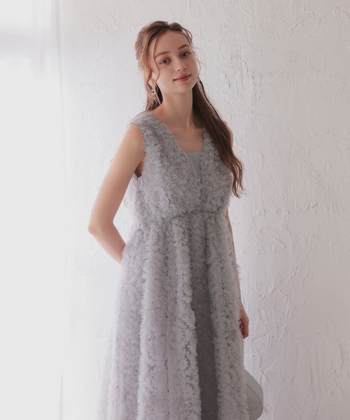 Dorry Doll(ドリードール)の「フリルチュールドレス(ドレス・レディース・ブラック/ホワイト系その他/グレー・M)」の21枚目の写真