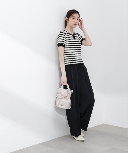 PROPORTION BODY DRESSING(プロポーションボディドレッシング)の「ヘンリーネック透かし編みニット / 1216170409(ニット/セーター・レディース・オレンジ/パープル/ブラック系その他・MEDIUM/SMALL)」の10枚目の写真