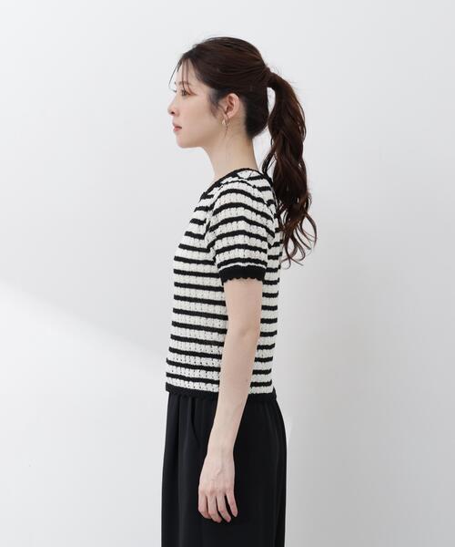 PROPORTION BODY DRESSING(プロポーションボディドレッシング)の「ヘンリーネック透かし編みニット / 1216170409(ニット/セーター・レディース・オレンジ/パープル/ブラック系その他・MEDIUM/SMALL)」の12枚目の写真