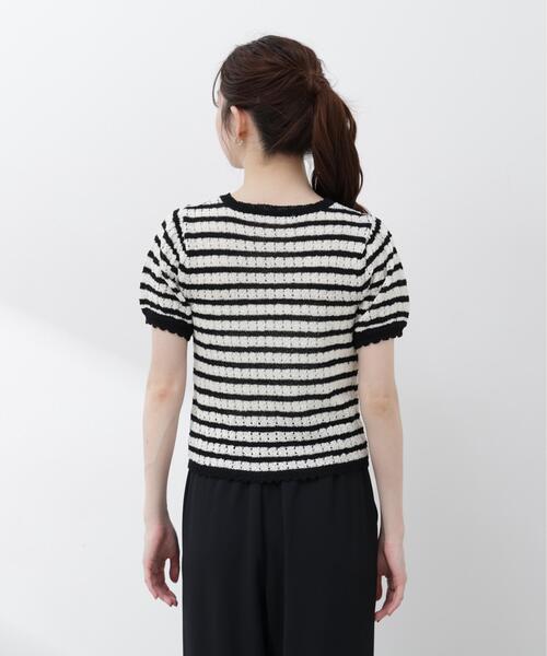 PROPORTION BODY DRESSING(プロポーションボディドレッシング)の「ヘンリーネック透かし編みニット / 1216170409(ニット/セーター・レディース・オレンジ/パープル/ブラック系その他・MEDIUM/SMALL)」の13枚目の写真