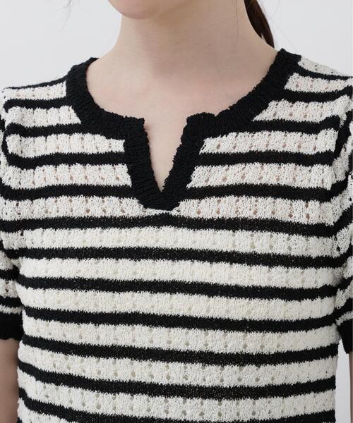 PROPORTION BODY DRESSING(プロポーションボディドレッシング)の「ヘンリーネック透かし編みニット / 1216170409(ニット/セーター・レディース・オレンジ/パープル/ブラック系その他・MEDIUM/SMALL)」の14枚目の写真