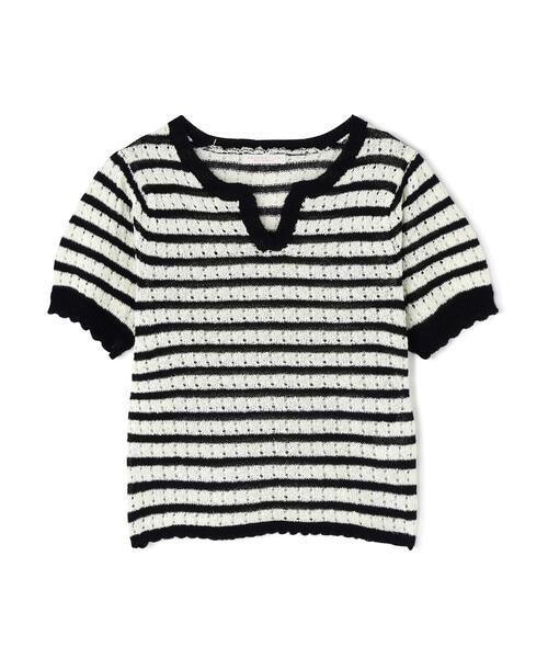 PROPORTION BODY DRESSING(プロポーションボディドレッシング)の「ヘンリーネック透かし編みニット / 1216170409(ニット/セーター・レディース・オレンジ/パープル/ブラック系その他・MEDIUM/SMALL)」の17枚目の写真
