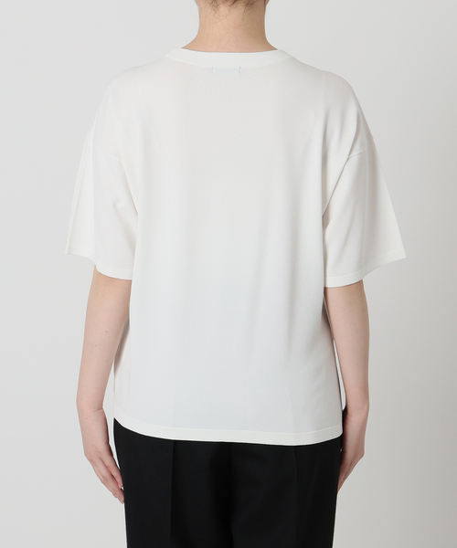 VERMEIL par iena(ヴェルメイユパーイエナ)の「ニットTシャツ(ニット/セーター・レディース・チャコールグレー/ホワイト/レッド/ネイビー・FREE)」の16枚目の写真