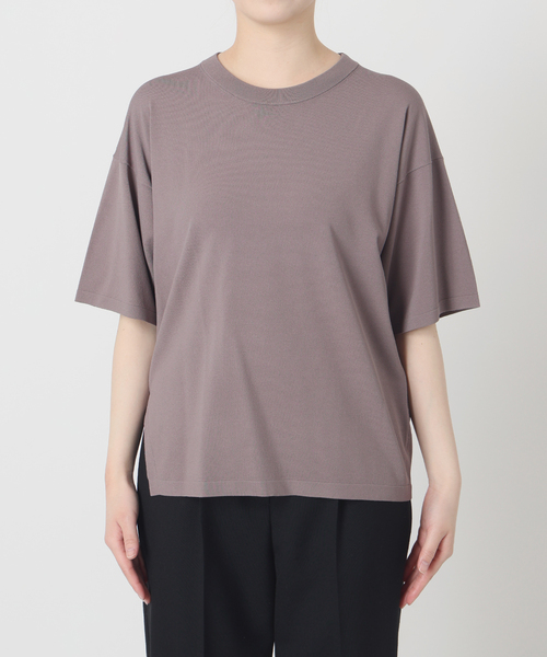 VERMEIL par iena(ヴェルメイユパーイエナ)の「ニットTシャツ(ニット/セーター・レディース・チャコールグレー/ホワイト/レッド/ネイビー・FREE)」の10枚目の写真