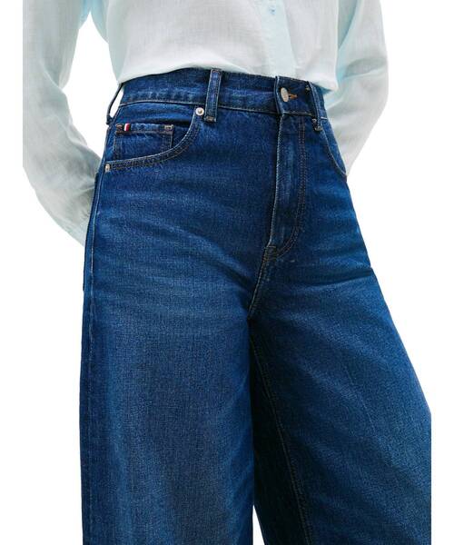 TOMMY HILFIGER(トミーヒルフィガー)の「70's ワイドレッグジーンズ(デニムパンツ・レディース・インディゴブルー・27inch/26inch/25inch/28inch)」の2枚目の写真