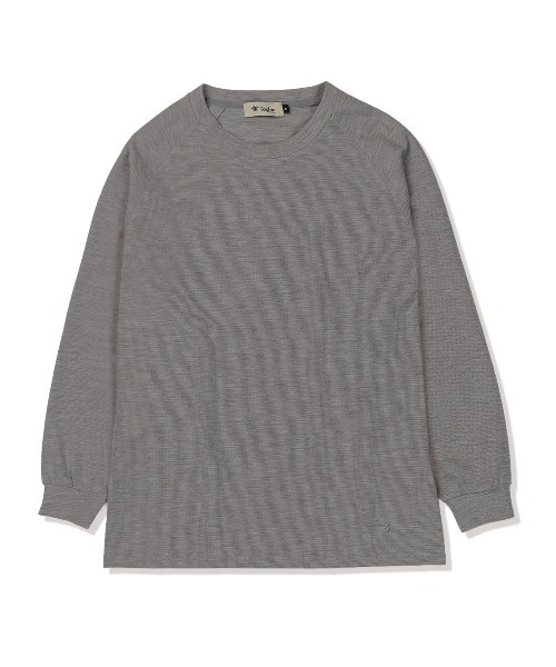 Foxfire（フォックスファイヤー）の「スラブリブラグランクルー（Tシャツ/カットソー・メンズ・ブラック系その他/グレー/ライトグリーン・L/S/M）」の4枚目の写真