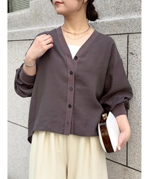 Jena espace merveilleux | 【軽やか/程よい抜け感】シアーシャツカーディガン(シャツ/ブラウス)