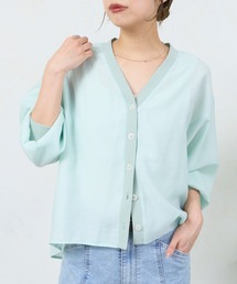 Jena espace merveilleux（ジェナ　エスパスメルヴェイユ）の「【軽やか 程よい抜け感】シアーシャツカーディガン（シャツ/ブラウス）」