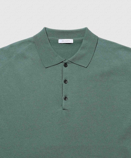 URBAN COLLECTION(アーバンコレクション)の「URBAN COLECTION オーバーサイズ ハイゲージ ニットポロシャツ(ニット/セーター・メンズ・ブラック/グリーン/ホワイト・XL/L/M/S)」の7枚目の写真