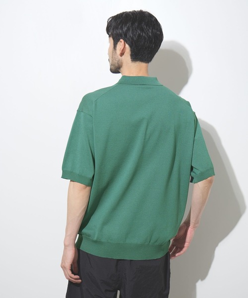 URBAN COLLECTION(アーバンコレクション)の「URBAN COLECTION オーバーサイズ ハイゲージ ニットポロシャツ(ニット/セーター・メンズ・ブラック/グリーン/ホワイト・XL/L/M/S)」の11枚目の写真