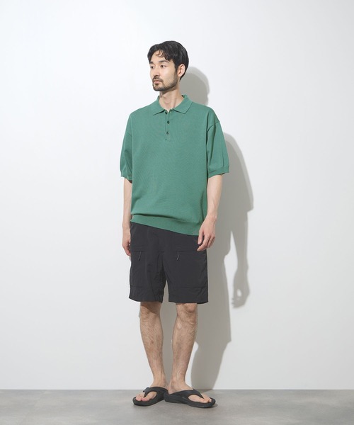 URBAN COLLECTION(アーバンコレクション)の「URBAN COLECTION オーバーサイズ ハイゲージ ニットポロシャツ(ニット/セーター・メンズ・ブラック/グリーン/ホワイト・XL/L/M/S)」の13枚目の写真