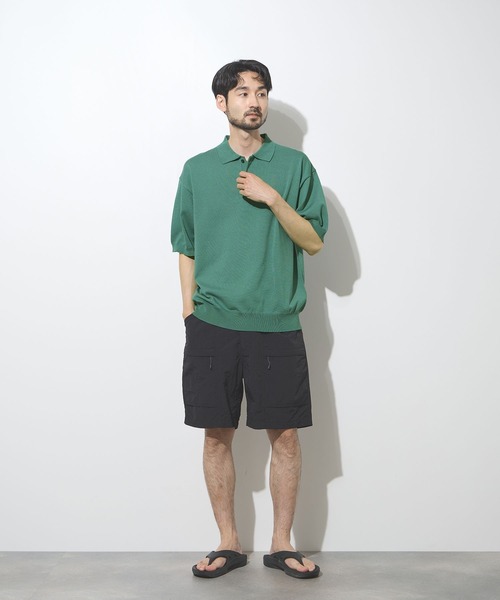 URBAN COLLECTION(アーバンコレクション)の「URBAN COLECTION オーバーサイズ ハイゲージ ニットポロシャツ(ニット/セーター・メンズ・ブラック/グリーン/ホワイト・XL/L/M/S)」の14枚目の写真