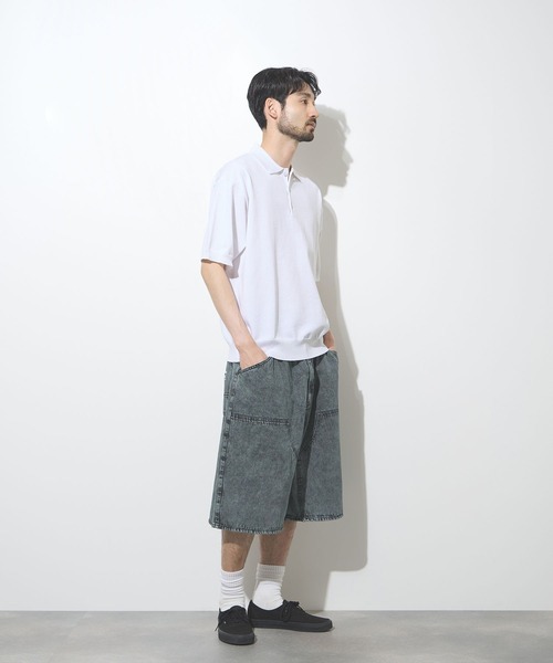 URBAN COLLECTION(アーバンコレクション)の「URBAN COLECTION オーバーサイズ ハイゲージ ニットポロシャツ(ニット/セーター・メンズ・ブラック/グリーン/ホワイト・XL/L/M/S)」の17枚目の写真