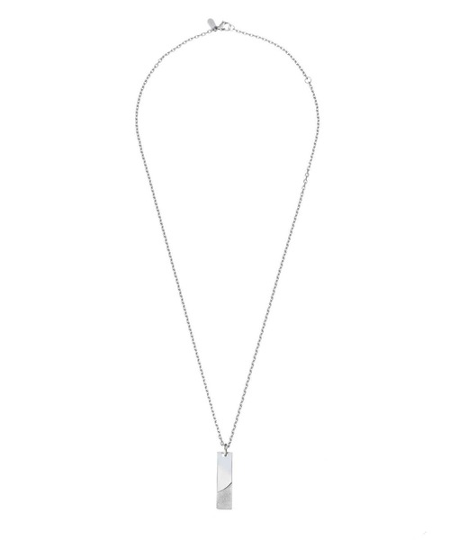 LION HEART(ライオンハート)の「【LION HEART】“SAND”ワイドプレートネックレス/サージカルステンレス316L(金属アレルギー対応)IT(ネックレス・メンズ・シルバー・FREE)」の12枚目の写真