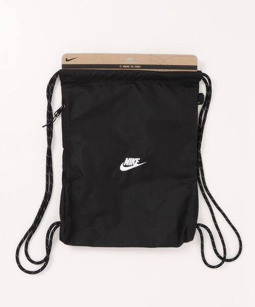 NIKE(ナイキ)の「《NIKEアパレル》NK HERITAGE DRAWSTRI(エコバッグ/サブバッグ・メンズ・ブラック・フリー)」の1枚目の写真
