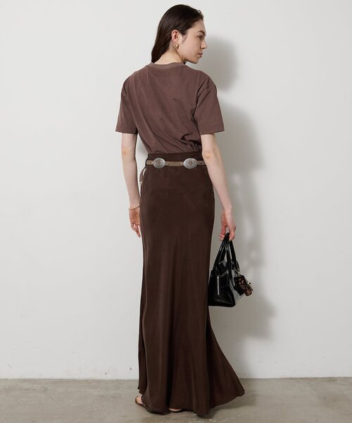 Whim Gazette（ウィムガゼット）の「キュプラフィブリルフレアスカート（スカート・レディース・カーキ/ブラウン/ベージュ・36/38）」の13枚目の写真