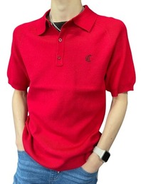 COOK JEANS（クックジーンズ）の「ラグランニットポロ（ポロシャツ）」