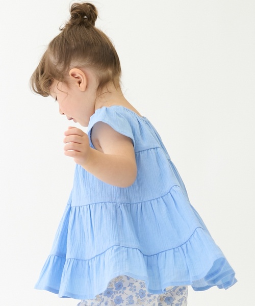 petit main（プティマイン）の「【スマイル/冷感/リンク】楊柳チュニック（チュニック・キッズ・ライトブルー/ライトピンク/レッド/ラベンダー/黄緑系・120cm/110cm/80ｃｍ/100cm/130cm/90cm）」の9枚目の写真