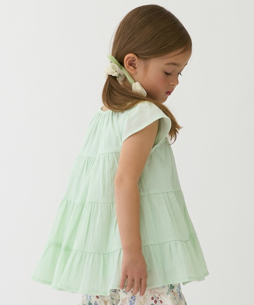 petit main（プティマイン）の「【スマイル/冷感/リンク】楊柳チュニック（チュニック・キッズ・ライトブルー/ライトピンク/レッド/ラベンダー/黄緑系・120cm/110cm/80ｃｍ/100cm/130cm/90cm）」の12枚目の写真