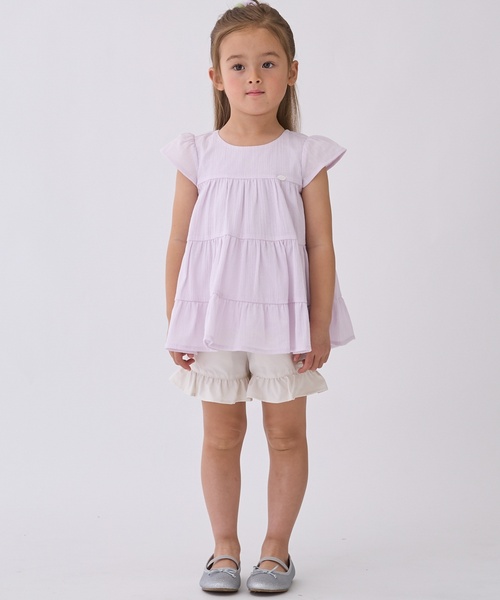 petit main（プティマイン）の「【スマイル/冷感/リンク】楊柳チュニック（チュニック・キッズ・ライトブルー/ライトピンク/レッド/ラベンダー/黄緑系・120cm/110cm/80ｃｍ/100cm/130cm/90cm）」の15枚目の写真