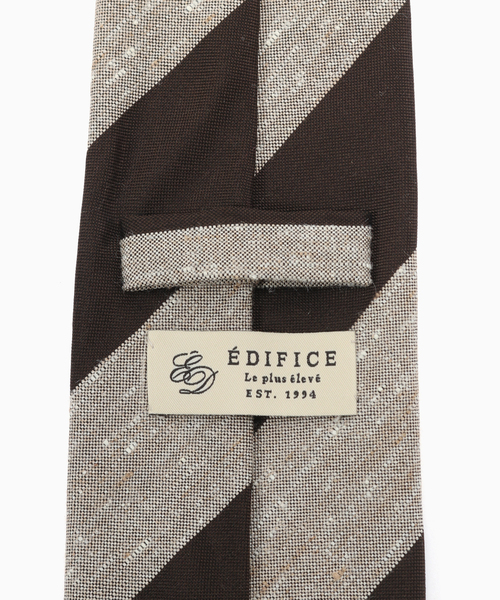 EDIFICE（エディフィス）の「AX Fossati カスリストライプタイ（ネクタイ・メンズ・チョコ/ダークブルー・FREE）」の5枚目の写真