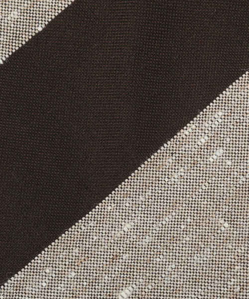 EDIFICE（エディフィス）の「AX Fossati カスリストライプタイ（ネクタイ・メンズ・チョコ/ダークブルー・FREE）」の6枚目の写真