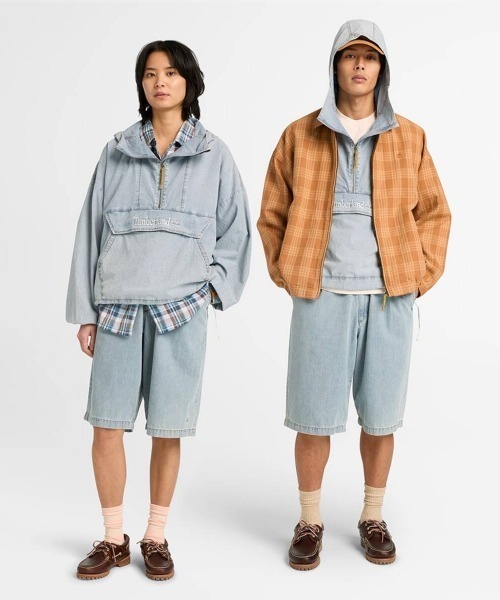 96年製 Timberland ヘビーフランネルアノラック Timberland Anorak Jacket（ティンバーランド アノラック ジャケット
