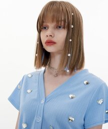 OTHER-worldly（アザーワールドリー）の「ハートカーディガン [スカイブルー]（カーディガン/ボレロ）」