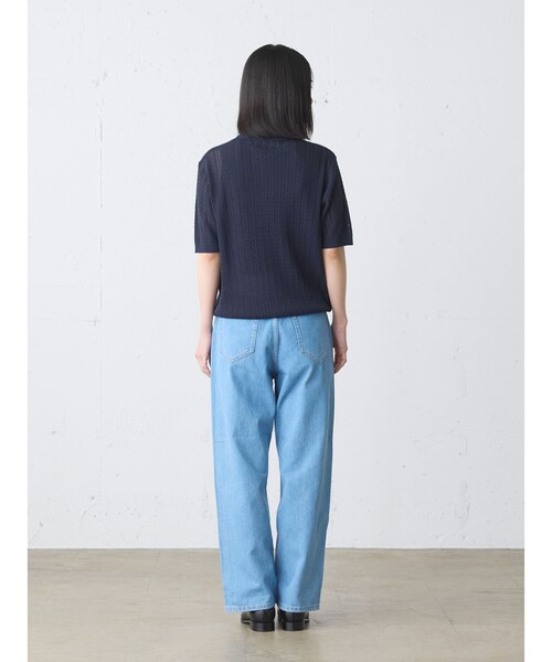 MidiUmi（ミディウミ）の「MidiUmi ニットポロシャツプルオーバー（ニット/セーター・レディース・グリーン/キナリ/ネイビー・FREE）」の20枚目の写真