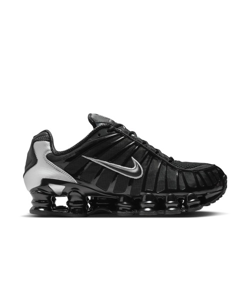 NIKE（ナイキ）の「NIKE/ナイキ WS ｼｮｯｸｽ TL（スニーカー・レディース・ブラック×シルバー・25.5cm/26cm/26.5cm/27cm/27.5cm/28cm/28.5cm/29cm/30cm/25cm/24.5cm/24cm/23.5cm/23cm）」の6枚目の写真