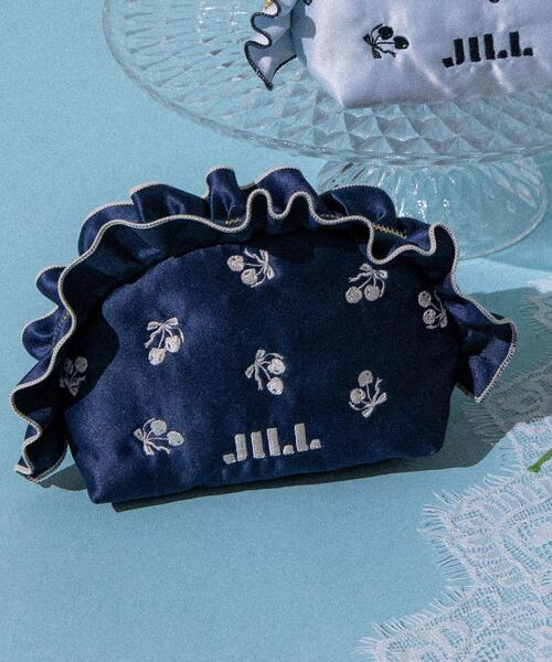 JILL by JILL STUART（ジルバイジルスチュアート）の「＜Cherryシリーズ＞フリルポーチ（ポーチ・レディース・ネイビー/ブルー/ホワイト・FREE）」の19枚目の写真