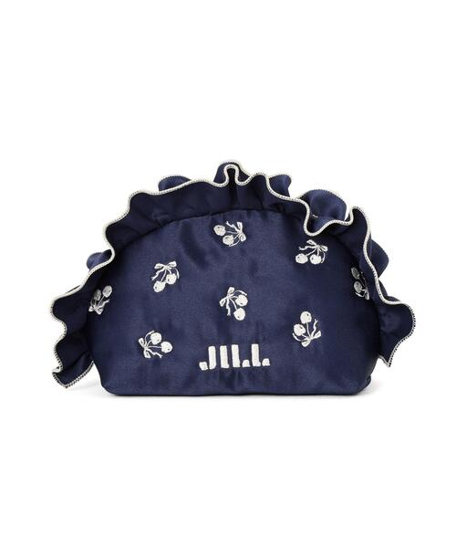 JILL by JILL STUART（ジルバイジルスチュアート）の「＜Cherryシリーズ＞フリルポーチ（ポーチ・レディース・ネイビー/ブルー/ホワイト・FREE）」の20枚目の写真