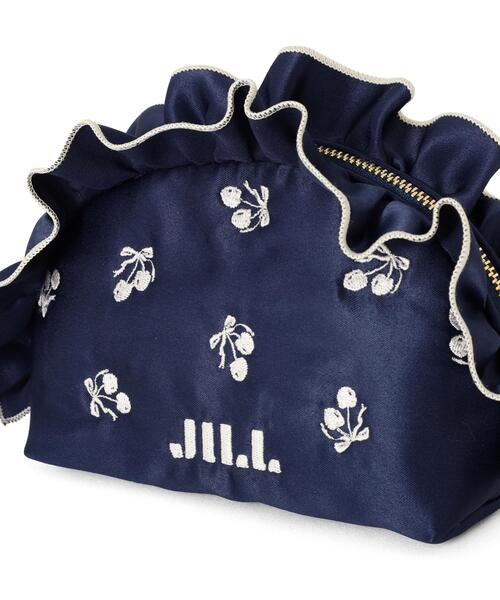 JILL by JILL STUART（ジルバイジルスチュアート）の「＜Cherryシリーズ＞フリルポーチ（ポーチ・レディース・ネイビー/ブルー/ホワイト・FREE）」の22枚目の写真