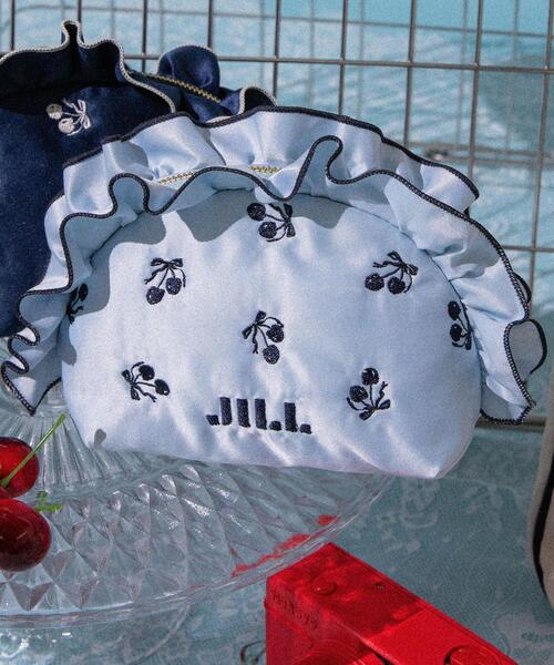 JILL by JILL STUART（ジルバイジルスチュアート）の「＜Cherryシリーズ＞フリルポーチ（ポーチ・レディース・ネイビー/ブルー/ホワイト・FREE）」の11枚目の写真