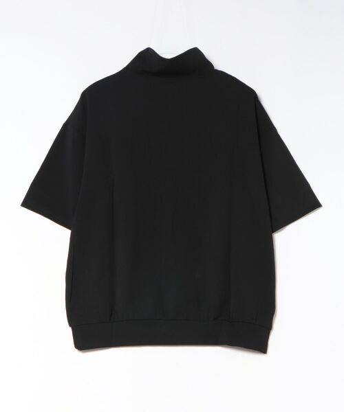 VIBGYOR（ヴィブジョー）の「【Bls】 【ZM】【Bling Leads】梨地ジャージ ハーフZIP TEE(BL)（Tシャツ/カットソー・メンズ・オフホワイト/グレイッシュベージュ/ブラック・MEDIUM/LARGE）」の5枚目の写真
