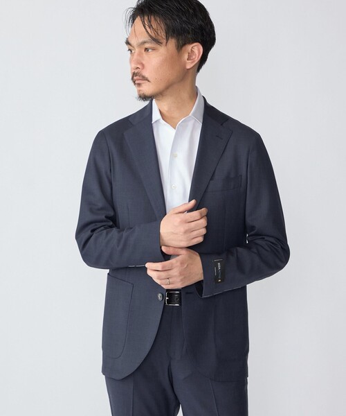 SHIPS(シップス)の「SHIPS:〈FUNCTION〉イージーアイロン ヘリンボーン ワンピースカラー シャツ(シャツ/ブラウス・メンズ・ライトブルー/ホワイト・40/38/39/41)」の11枚目の写真