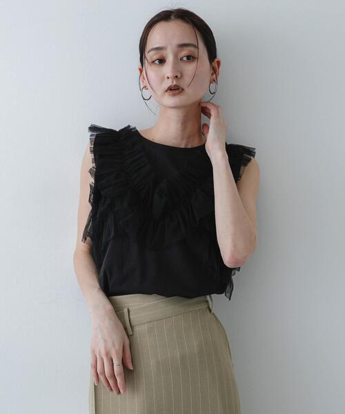 SENSE OF PLACE by URBAN RESEARCH(センスオブプレイスバイアーバンリサーチ)の「フリルデザインカットトップ(Tシャツ/カットソー・レディース・オフホワイト/ベージュ・ONE)」の17枚目の写真